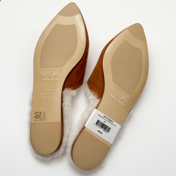 Jenni Kayne Shearling-Lined Mule in Walnut size 37 - Picture 5 of 6